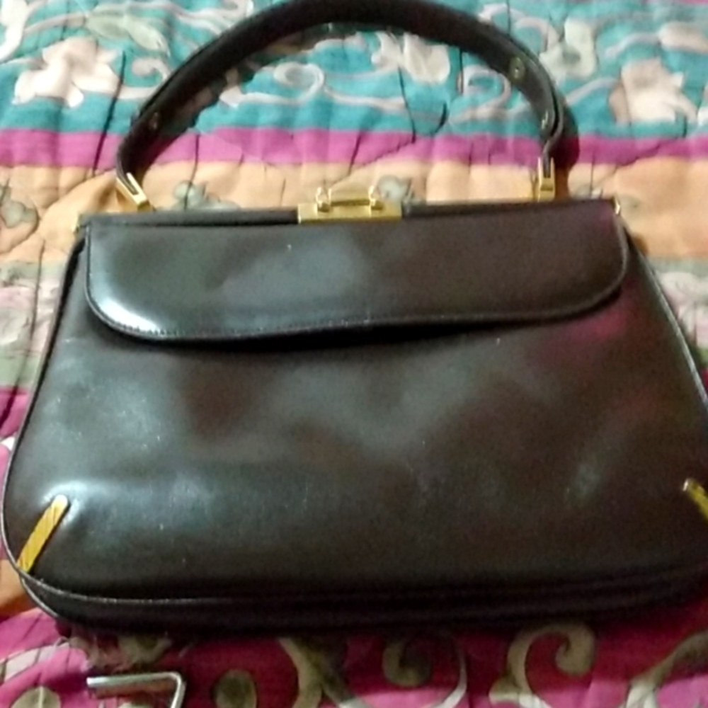 Susan Gail vintage clutch leather puerse
